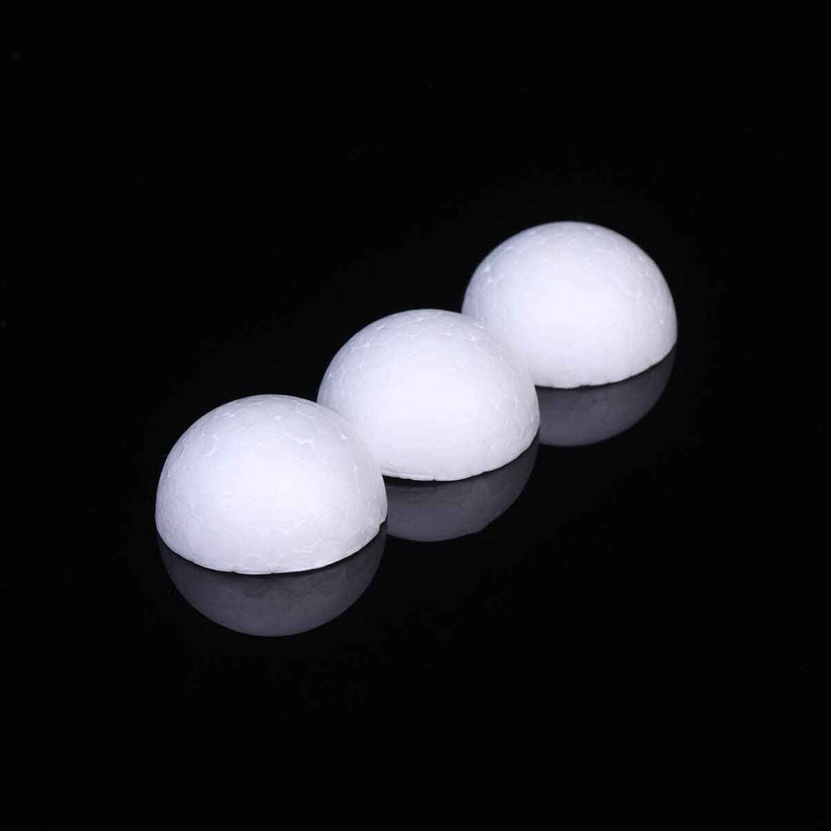BESPORTBLE Half Foam Balls: 30Pcs 3 Inch Half Round Polystyrene Foam Ball for Home and School DIY Craft Project and Art Decoration
