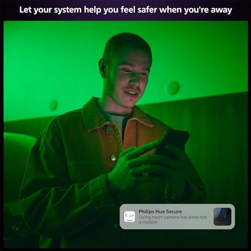 PHILIPS Hue Secure Wired Smart Home Security Camera, Black, 1 Pack, 1080P HD, Night Vision Camera, Motion Detection Home Security System, Two-Way Talk, Indoor/Outdoor, Weatherproof, Works with Hue App - image 7