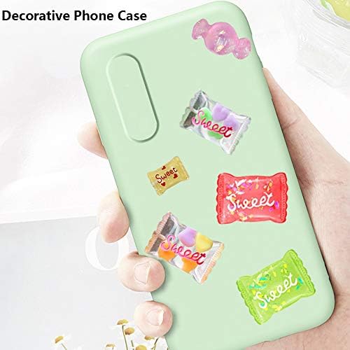 47 PCS 4 Style Sweet Candy Pendant Charms Colorful with Box, Cute Resin Jewelry Pendant for DIY Making Key Chain, Bracelet, Necklace, Earrings, Crafting Girls Child Gift (47PCS)