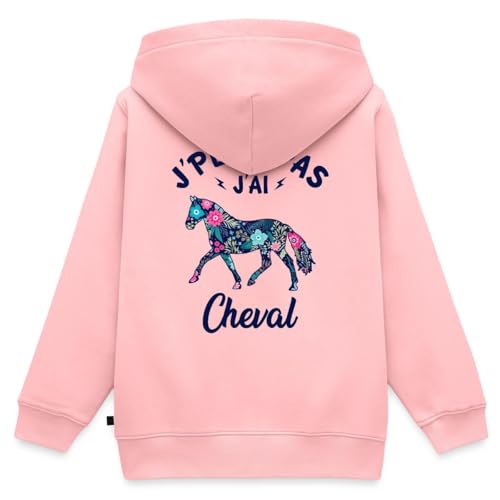 Veste à capuche premium J'Peux Pas J'Ai Cheval Fleuri aux finitions soignées