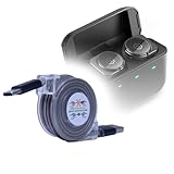 BoxWave C�ble compatible avec Master & Dynamic MW09 ? miniSync ? USB-A vers USB Type-C, c�ble r�tractable 5 longueurs pr�d�finies pour �viter les enchev�trements