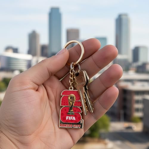 Image of 2026 FIFA World Cup Keychain - Officially Licensed, Collectible Gift for Fans, Durable Metal Ring for Keys, Backpacks