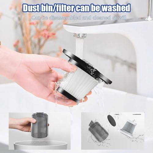 Image of 3-in-1 Car Vacuum Cleaner Rechargeable | Portable Mini Handheld Vacuum Cleaner for Car, Home & Office | High Power Dust Cleaner