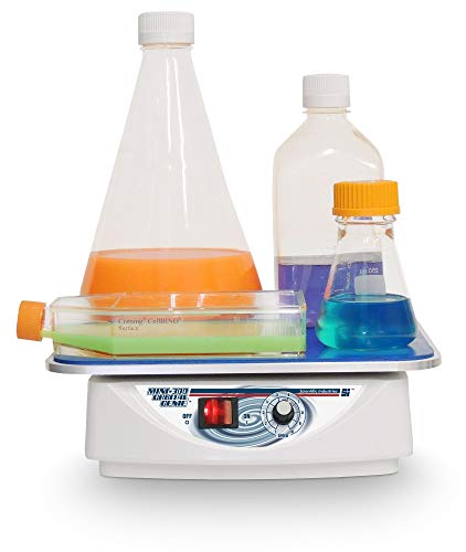 Mini-300 Orbital-Genie Shaker with Adhering Mat, Super Compact Design, 300 RPM Ultra High Torque, Adjustable Speed, Durable Housing