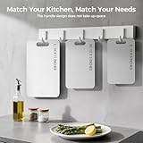 Titanium Cutting Boards 3 PCS, Double Sided Pure Titanium Cutting Board | Easy to Clean | Cutting Edge Hygiene & Durability | Food-Grade Raw & Cooked Foods or Outdoor Camping Chopping Board - Image 5