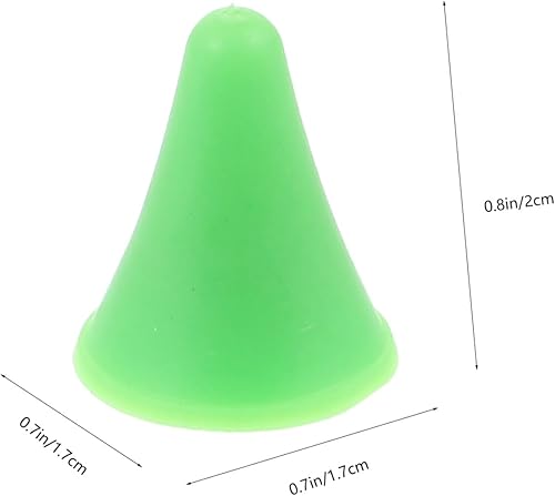 Miniatura 2 de EXCEART 20 protectores de punta de tapón para tejer ganchillo costura DIY antideslizante goma