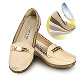 Zapatos señora Lady Chic Confort Fáciles de Poner: Ajustables. Horma Ancha: Flexibles. Plantilla Piel Acolchada. Cómodo Tacón de Cuña de 3,5 cm. Elegantes, Versátiles: 24 Horas de Comodidad