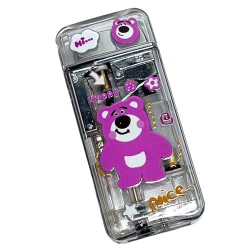 Encendedor NIVEK con llama rosa y luz Kawaii miniatura 3