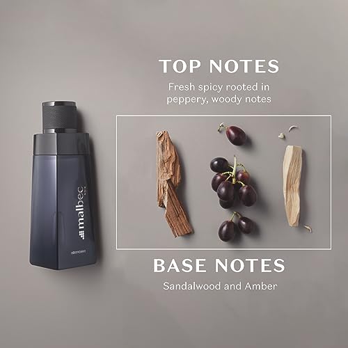 Image of Malbec O Boticario Noir Eau de Toilette - Long-Lasting Cologne for Men - Mysterious Dark & Woody French Oak Barrel-Aged Scent - Premium Mens Fragrance - Pinot Noir, Spice & Oak - 3.4 oz