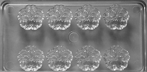 PC使用チョコレートモールド(和菓子ー八重桜8個取りモールド)