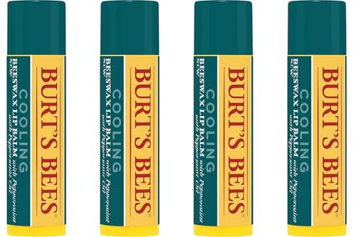 Image of Burt's Bees Cooling Lip Balm w /Peppermint Oil 4 Pack