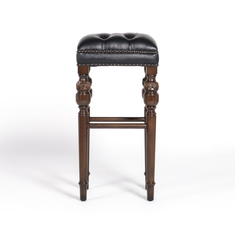 Amazon｜バースツール バーチェア 椅子 ブラック 合皮 英国