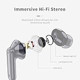 Wireless Earbuds, Bluetooth 5.4 Headphones in Ear with HiFi Stereo, 2026 Bluetooth Earphones with 40H Playtime, 4 ENC Noise Cancelling Mic, IP7 Waterproof Bluetooth Earbuds, Light for Android iOS - Image 3