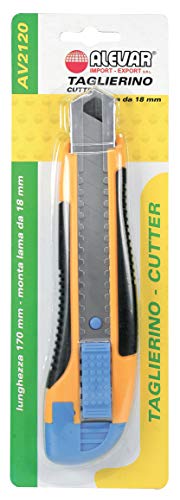 Cutter professionnel avec lame de rechange pour carton et plastique