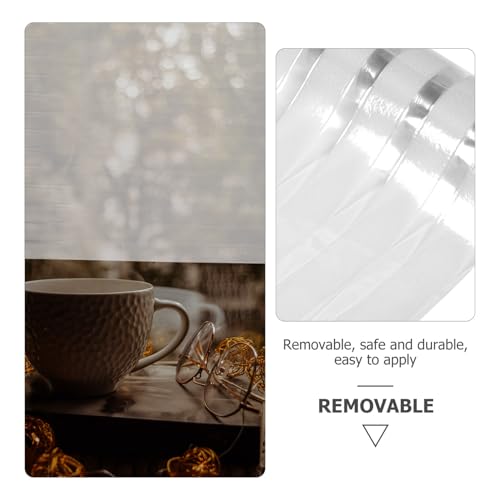Película adhesiva de privacidad para ventana blanca mate miniatura 2