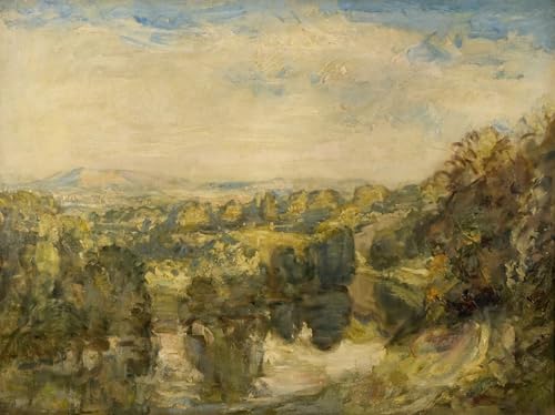 Art mural paysage vintage rivière Teme impression haute qualité