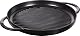 Staub Grillpfanne rund 30 cm aus Gusseisen in Schwarz