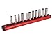 Torin Big Red Tool Organizer: Magnetic Locking Socket Rack, 1/4" Drive Sockets