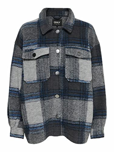 Only Onlandrea Shacket CC Otw Giacca, Blu Grafito