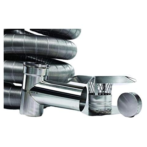 Fireside Chimney Supply Flexible Chimney Liner Tee Kit - 6 Inch x 20 Foot Cover