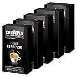  Lavazza Caffè Espresso, gemahlen, Kaffee geeignet für Siebträgermaschinen, 4er Pack, 4 x 250g