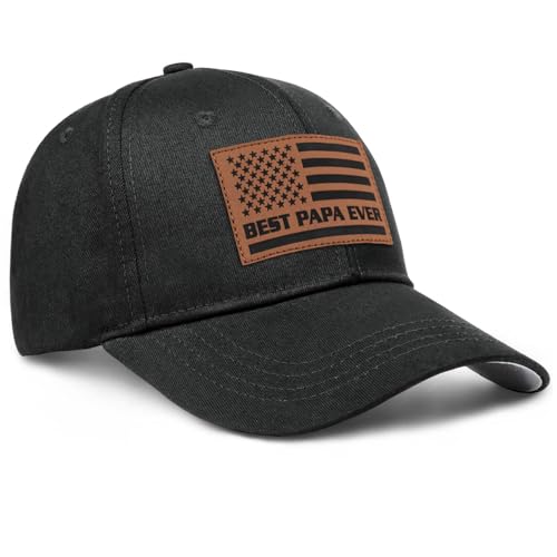 Image of Papa Gifts from Grandkids American Flag Cap Papa Hat for Grandpa