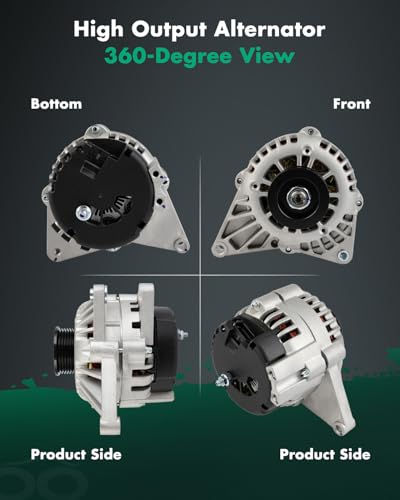 Image of SCITOO Alternator Fits for Chevrolet for Camaro 3.8L 2000-2002,for Pontiac for Firebird 3.8L 2000-2002 12V 105Amp CW S6 Pulley Class High Output Alternator 10464437