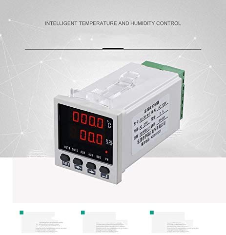 ELE-301-GD-T High Accuracy LCD Digital Thermometer Hygrometer Electronic Temperature Humidity Meter Clock AC220V 2m Cable