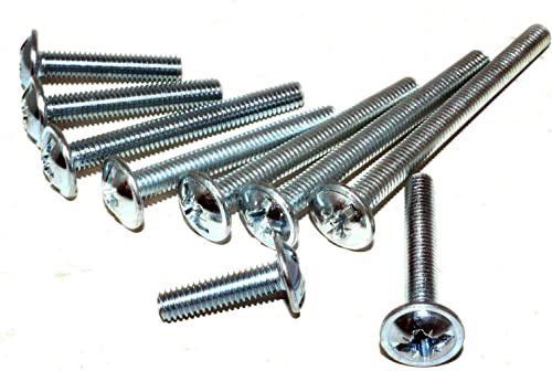 Image of Rely⇒RELY VP Industries (Pcs-25) M4x20mm Door Knob Screw Handle Screw | Furniture Handle knob Drawers Machine Screws Flat Head Fully Threaded for Kitchen Bedroom Drawer Cabinet Door Handles