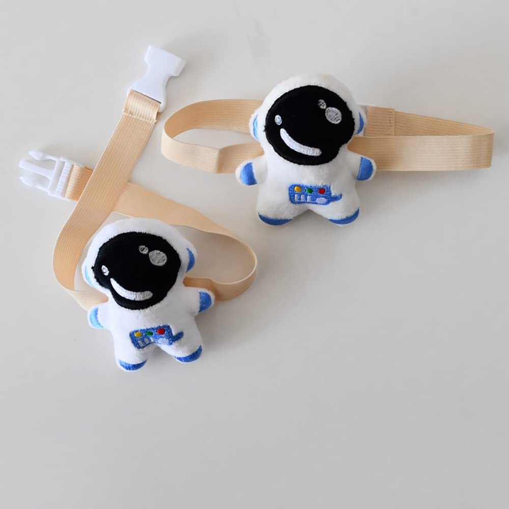 ONECHANCE 1 Pair Cartoon Curtain Buckle Tie Back Curtain Holdbacks Plush Animal Curtain Buckle for Kids Child Nursery Room Window Decorations (Astronaut, 1 Pair)