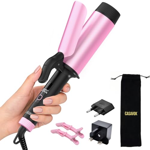 Large Curling Iron 2 Inch Large Barrel Curling Iron for Long Hair Dual Voltage Curling Iron 110