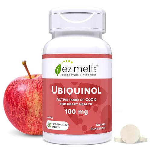 EZ Melts Dissolvable Ubiquinol 100 mg Tablets