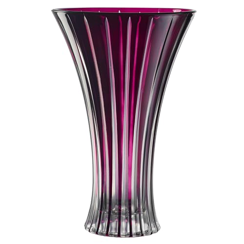 Glass Vase - Amethyst Colored - Round Opening Glass Vase