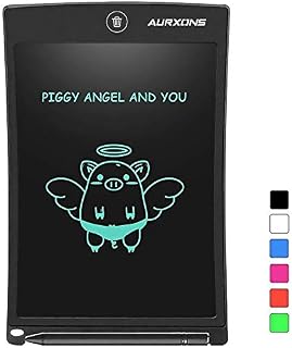 AURXONS LCD Writing Tablet Electronic Writing Drawing Doodle Board Erasable 8.5-Inch Handwriting Paper