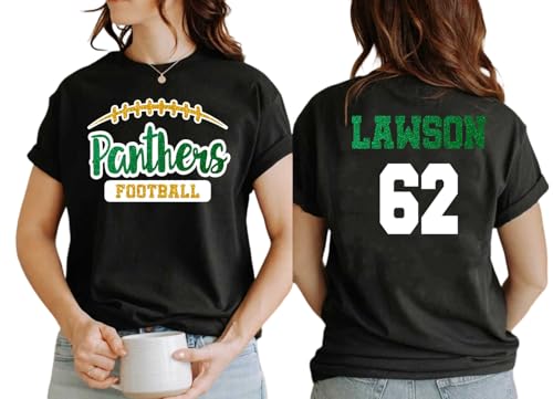 Custom Glitter Football Shirt for Women, White, 3X-Large, Short Sleeve, Game Day Shirts
