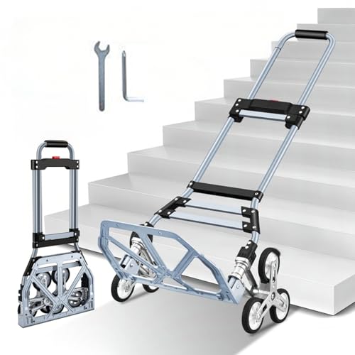 Carretilla plegable de mano con mango telescópico