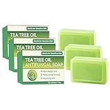 Tea Tree Oil Soap, Teebaumöl Seife, Teebaumölseife Naturseife, Natürliche Organische Badeseife,...