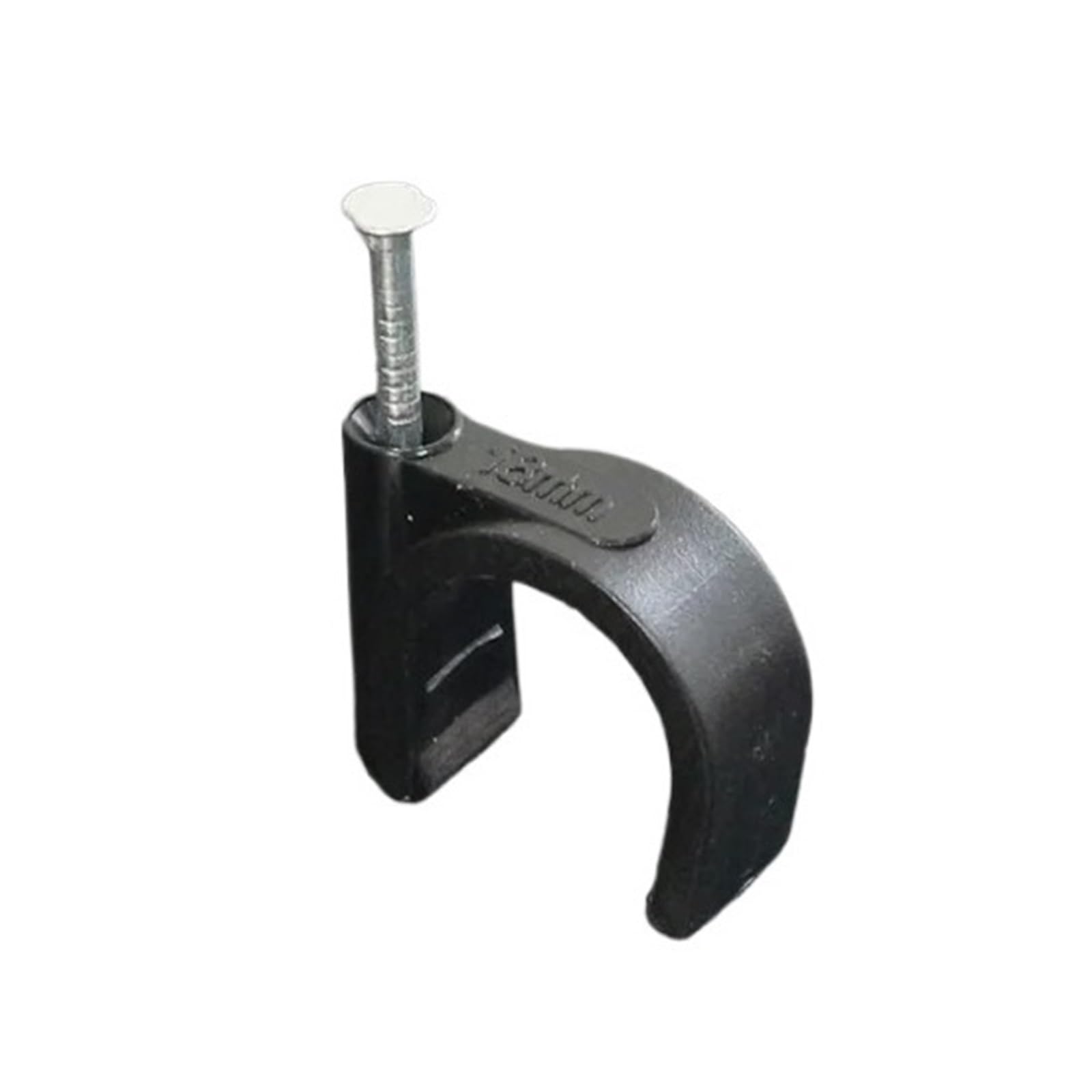 Gkirqvpe 22Mm 100Pcs Cable Clips ， Steel Round Nail Cable Clip Pack Of 100 4-12Mm Fixed Seat Wire Clamp(22Mm 100Pcs)