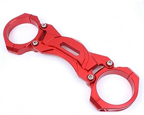 Accessories Front Fork Bracket Shock Absorber Damper Balance Brace for Honda CB650F 2014-2018 2015 2016 2017 - (Color: Red)
