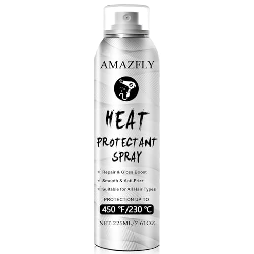 Hair Heat Protectant Spray - Leave In Hair Treatment Protects from Heat Styling, Curling,Straightening and Frizz-Causing Humidity - Reduces Blow Dry Time - Vegan and Cruelty Free