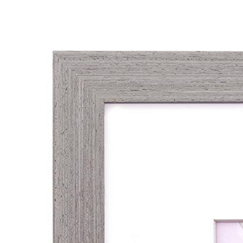 Ecohome 18X24 Picture Frame Grey Wood - Matted For 12X18 Poster, Frames #TOP4