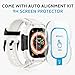 amBand Bands Case Screen Protector Compatible with Apple Watch Ultra 3/2/1 49mm, M1 Sport Series Rugged Cover Strap and 9H Tempered Glass Film, Protective Bumper for iWatch 49 mm Men White