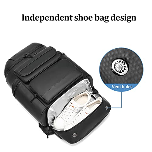 Men large capacity travel backpack ,50L waterproof hiking trekking Backpack With separate shoe bag ,17 inch Business Laptop Backpack