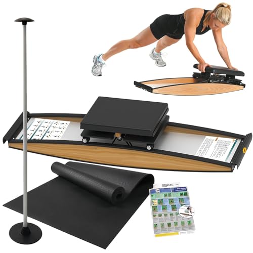 HEIHEIZI Indoor Gesimuleerd Ski-apparaat, Ski-fitnesapparatuur, Kracht- en Balanstraining Tool Set, Instelbare Weerstand 0-100KG, voor Training Van Taille, Buik en Benen, 150kg Draagvermogen