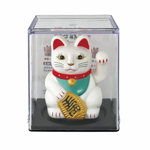招き猫 白 2点セット 招き猫 白 2点セット
