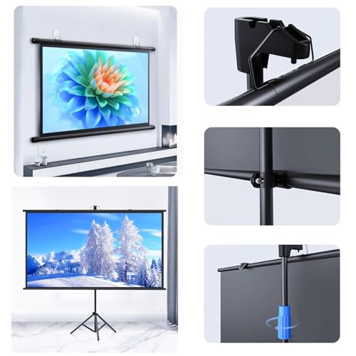 Pantalla de proyector con trípode 60" 16:9 portátil miniatura 3