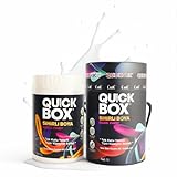QUICKBOX® All-in-One Cabinet & Furniture Paint – Built-In Primer & Top Coat, No Sanding or Stripping, Water-Based Low VOC, Multi-Surface Refinishing Paint, 33.8 Fl Oz (1 Liter) (Pure White)