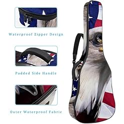 Housse de protection rembourrée pour guitare acoustique classique, Multicolore 03., 42.9×16.9×4.7 in, Organiseur de sac - Les Beatles, Paul McCartney, John Lennon, RIngo Starr, George Harrison Housse de protection rembourrée pour guitare acoustique classique, Multicolore 03., 42.9x16.9x4.7 in, Organiseur de sac – Image 4
