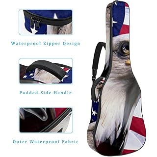 Housse de protection rembourrée pour guitare acoustique classique, Multicolore 03., 42.9×16.9×4.7 in, Organiseur de sac - Les Beatles, Paul McCartney, John Lennon, RIngo Starr, George Harrison Housse de protection rembourrée pour guitare acoustique classique, Multicolore 03., 42.9x16.9x4.7 in, Organiseur de sac – Image 4