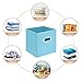MaidMAX Cloth Storage Bin with Dual Plastic Handles for Home Closet Nursery Drawers Organizers, Foldable, 6 Colors, 10.5×10.5×11 inches, Set of 6